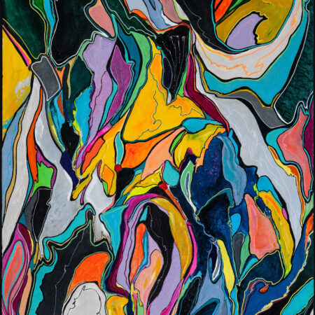 Dovol si cítit 60x90 cm reprodukce original_ vild art šárka vild vildová abstraktní umění