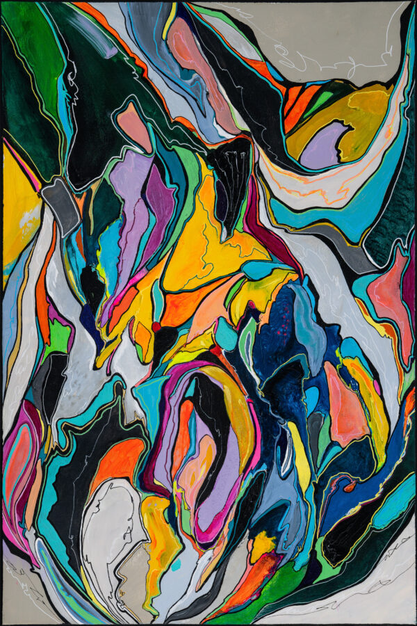 Dovol si cítit 60x90 cm reprodukce original_ vild art šárka vild vildová abstraktní umění